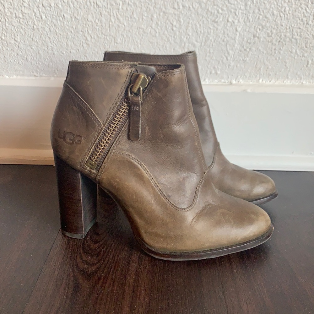 UGG HEELED BOOTIES - 5.5